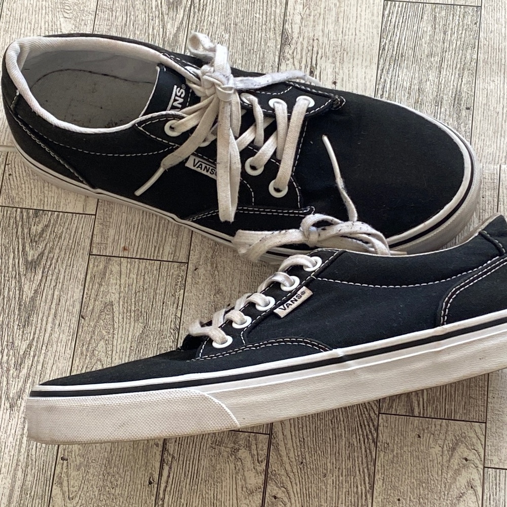 Vans Black and White Sneakers